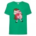 Футболка детская Гравити Фолз Мэйб piggy (Gravity Falls Mayb piggy) зеленая (GF  grn-06) 116 см