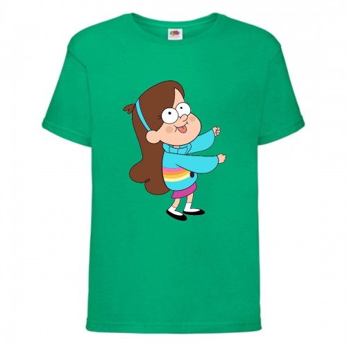 Футболка детская Гравити Фолз Мэйбл 2 (Gravity Falls Maybl 2) зеленая (GF grn-09) 116 см Футболка детская Гравити Фолз Мэйбл 2 (Gravity Falls Maybl 2) зеленая (GF grn-09) 116 см