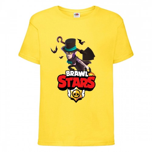 Футболка детская Бравл Старс Мортис 2 (Brawl Stars Mortis 2) желтая (BS yel-1) 104 см Футболка детская Бравл Старс Мортис 2 (Brawl Stars Mortis 2) желтая (BS yel-1) 104 см