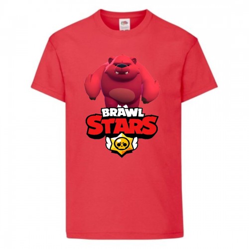 Футболка детская Бравл Старс Медведь Ниты (Brawl Stars Nitas Bear) красная (BS read-4) 104 см Футболка детская Бравл Старс Медведь Ниты (Brawl Stars Nitas Bear) красная (BS read-4) 104 см