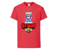 Футболка детская Бравл Старс Сэнди (Brawl Stars Sandy) красная (BS read-5)104 см