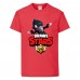 Футболка детская Бравл Старс Ворон (Brawl Stars Voron) красная (BS read-02) 104 см