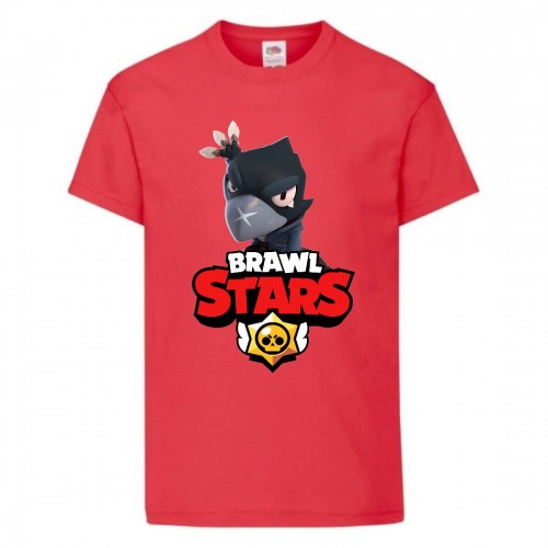 Футболка детская Бравл Старс Ворон (Brawl Stars Voron) красная (BS read-03) 104 см Футболка детская Бравл Старс Ворон (Brawl Stars Voron) красная (BS read-03) 104 см