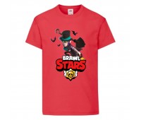 Футболка детская Бравл Старс Мортис (Brawl Stars Colt) красная (BS read-005) 104 см Футболка детская Бравл Старс Мортис (Brawl Stars Colt) красная (BS read-005) 104 см