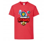 Футболка детская Бравл Старс Нани (Brawl Stars Colt) красная (BS read-006) 104 см Футболка детская Бравл Старс Нани (Brawl Stars Colt) красная (BS read-006) 104 см