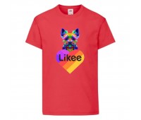 Футболка Лайк Likee красная 1 (Lik rd-2) 164 см