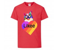 Футболка Лайк Likee красная 4 (Lik rd-5) 152 см