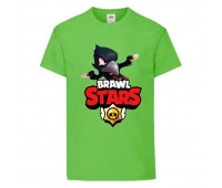 Футболка детская Бравл Старс Ворон (Brawl Stars Voron) светлозеленый (BS ligr-02) 116 см Футболка детская Бравл Старс Ворон (Brawl Stars Voron) светлозеленый (BS ligr-02) 116 см