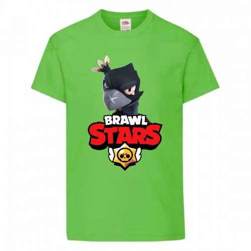 Футболка детская Бравл Старс Ворон 2 (Brawl Stars Voron 2) светлозеленый (BS ligr-03) 116 см Футболка детская Бравл Старс Ворон 2 (Brawl Stars Voron 2) светлозеленый (BS ligr-03) 116 см