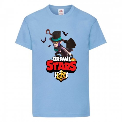 Футболка детская Бравл Старс Мортис 2 (Brawl Stars Mortis 2) светло-голубой (BS libl-1) 104 см Футболка детская Бравл Старс Мортис 2 (Brawl Stars Mortis 2) светло-голубой (BS libl-1) 104 см