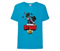 Футболка детская Бравл Старс Мортис 2 (Brawl Stars Mortis 2) голубая (BS libl-1) 104 см Футболка детская Бравл Старс Мортис 2 (Brawl Stars Mortis 2) голубая (BS libl-1) 104 см