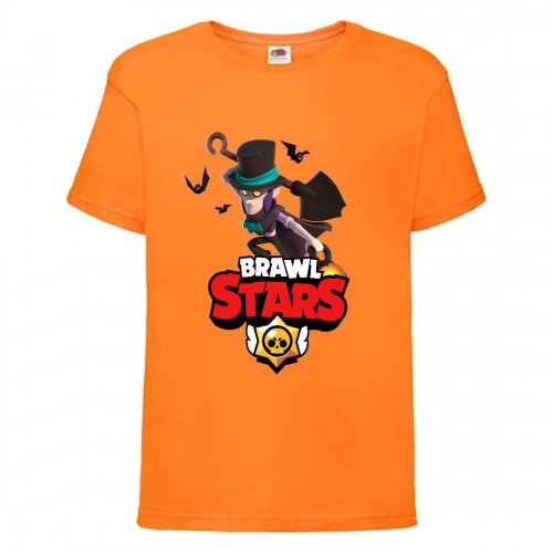 Футболка детская Бравл Старс Мортис 2 (Brawl Stars Mortis 2) оранжевый (BS or-1) 104 см Футболка детская Бравл Старс Мортис 2 (Brawl Stars Mortis 2) оранжевый (BS or-1) 104 см