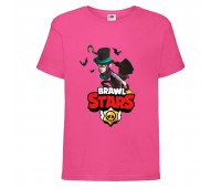 Футболка детская Бравл Старс Мортис 2 (Brawl Stars Mortis 2) розовая (BS pinc) 104 см
