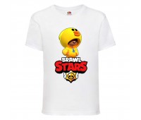 Футболка детская Бравл Старс Лион Уточка (Brawl Stars Lion Duck) белая (BS wh-2) 116 см Футболка детская Бравл Старс Лион Уточка (Brawl Stars Lion Duck) белая (BS wh-2) 116 см