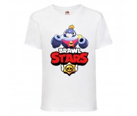 Футболка детская Бравл Старс Тик (Brawl Stars TIK) белая (BS wh-3)104 см