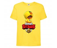 Футболка детская Бравл Старс Лион Уточка (Brawl Stars Lion Duck) желтая (BS yel-5) 104 см Футболка детская Бравл Старс Лион Уточка (Brawl Stars Lion Duck) желтая (BS yel-5) 104 см