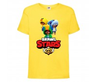 Футболка детская Бравл Старс Три Лиона (Brawl Stars 3 Lion) желтая (BS yel-7) 104 см Футболка детская Бравл Старс Три Лиона (Brawl Stars 3 Lion) желтая (BS yel-7) 104 см