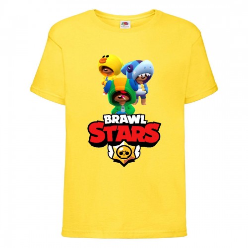 Футболка детская Бравл Старс Три Лиона (Brawl Stars 3 Lion) желтая (BS yel-7) 104 см Футболка детская Бравл Старс Три Лиона (Brawl Stars 3 Lion) желтая (BS yel-7) 104 см