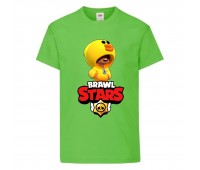 Футболка детская Бравл Старс Лион Уточка (Brawl Stars Lion Duck) светлозеленый (BS ligr-66) 116 см