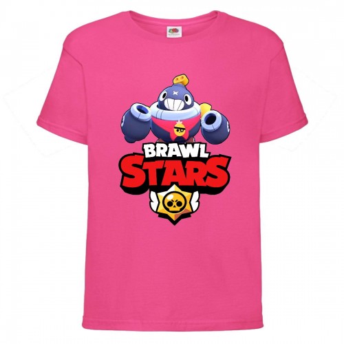 Футболка детская Бравл Старс Тик (Brawl Stars Tik) розовая (BS pinc-5) 104 см Футболка детская Бравл Старс Тик (Brawl Stars Tik) розовая (BS pinc-5) 104 см