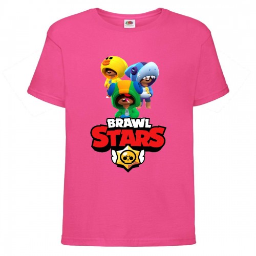 Футболка детская Бравл Старс Три Лиона (Brawl Stars 3 Lion) розовая (BS pinc-6) 104 см Футболка детская Бравл Старс Три Лиона (Brawl Stars 3 Lion) розовая (BS pinc-6) 104 см
