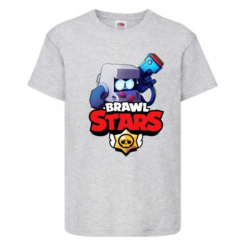 Футболка детская Бравл Старс 8-БИТ (Brawl Stars 8-BIT) серая (BS gr-2) 104 см Футболка детская Бравл Старс 8-БИТ (Brawl Stars 8-BIT) серая (BS gr-2) 104 см