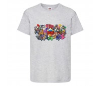 Футболка детская Бравл Старс Все Герои 2 (Brawl Stars All Hero 2) серая (BS gr-4) 104 см Футболка детская Бравл Старс Все Герои 2 (Brawl Stars All Hero 2) серая (BS gr-4) 104 см
