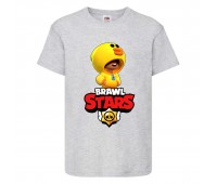 Футболка детская Бравл Старс Лион Уточка (Brawl Stars Lion Duck) серая (BS gr-5) 104 см Футболка детская Бравл Старс Лион Уточка (Brawl Stars Lion Duck) серая (BS gr-5) 104 см