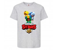 Футболка детская Бравл Старс Три Лиона (Brawl Stars 3 Lion) серая (BS gr-7) 104 см Футболка детская Бравл Старс Три Лиона (Brawl Stars 3 Lion) серая (BS gr-7) 104 см