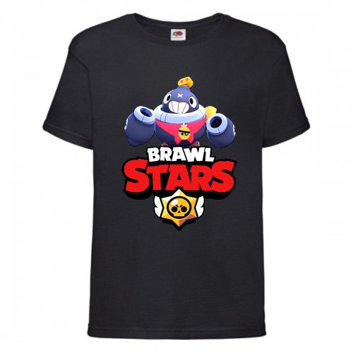 Футболка детская Бравл Старс Тик (Brawl Stars Tik) черная (BS blc-6) 104 см Футболка детская Бравл Старс Тик (Brawl Stars Tik) черная (BS blc-6) 104 см
