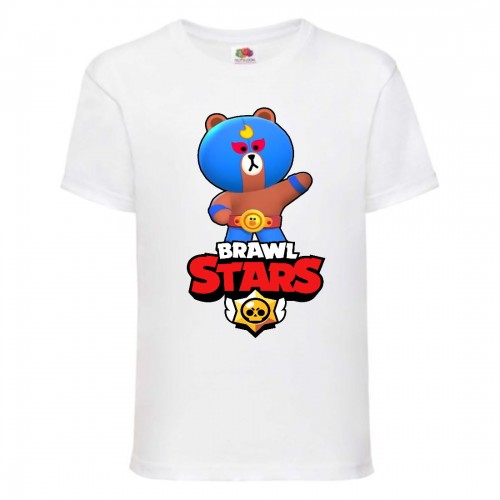 Футболка детская Бравл Старс Эль Браун (Brawl Stars El Brown) белая (BS ElBro wh-1) 164 см Футболка детская Бравл Старс Эль Браун (Brawl Stars El Brown) белая (BS ElBro wh-1) 164 см