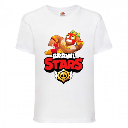 Футболка детская Бравл Старс Король Эль Примо (Brawl Stars El Primo King) белая (BS ElKg wh-3) 164 см Футболка детская Бравл Старс Король Эль Примо (Brawl Stars El Primo King) белая (BS ElKg wh-3) 164 см