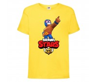 Футболка детская Бравл Старс Эль Примо (Brawl Stars El Primo) желтая (BS ElPr yel-2) 116 см Футболка детская Бравл Старс Эль Примо (Brawl Stars El Primo) желтая (BS ElPr yel-2) 116 см