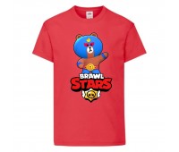 Футболка детская Бравл Старс Эль Браун (Brawl Stars El Brown) красная (BS ElBro rd-1) 164 см