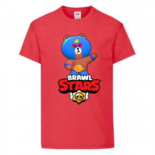 Футболка детская Бравл Старс Эль Браун (Brawl Stars El Brown) красная (BS ElBro rd-1) 164 см Футболка детская Бравл Старс Эль Браун (Brawl Stars El Brown) красная (BS ElBro rd-1) 164 см