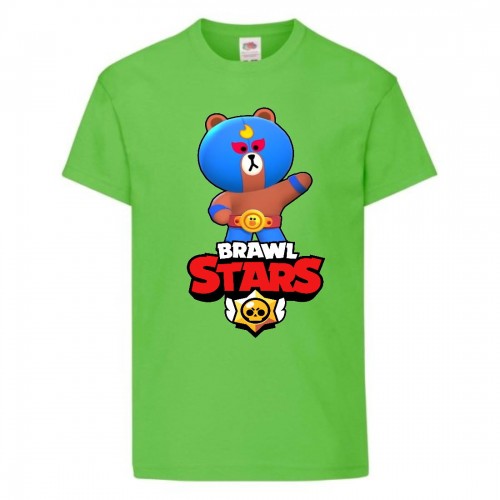 Футболка детская Бравл Старс Эль Браун (Brawl Stars El Brown) светлозеленая (BS ElBro ligr-1) 164 см Футболка детская Бравл Старс Эль Браун (Brawl Stars El Brown) светлозеленая (BS ElBro ligr-1) 164 см