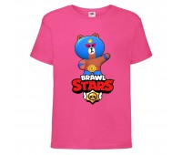 Футболка детская Бравл Старс Эль Браун (Brawl Stars El Brown) розовая (BS ElBro pinc-1) 140 см Футболка детская Бравл Старс Эль Браун (Brawl Stars El Brown) розовая (BS ElBro pinc-1) 140 см