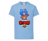 Футболка детская Бравл Старс Эль Браун (Brawl Stars El Brown) светлоголубая (BS ElBro libl-1) 164 см Футболка детская Бравл Старс Эль Браун (Brawl Stars El Brown) светлоголубая (BS ElBro libl-1) 164 см