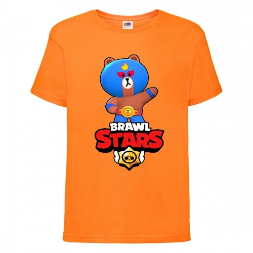 Футболка детская Бравл Старс Эль Браун (Brawl Stars El Brown) оранжевая (BS ElBro or-1) 164 см Футболка детская Бравл Старс Эль Браун (Brawl Stars El Brown) оранжевая (BS ElBro or-1) 164 см