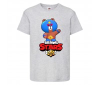 Футболка детская Бравл Старс Эль Браун (Brawl Stars El Brown) серая (BS ElBro gr-1) 116 см Футболка детская Бравл Старс Эль Браун (Brawl Stars El Brown) серая (BS ElBro gr-1) 116 см