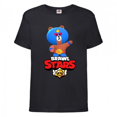 Футболка детская Бравл Старс Эль Браун (Brawl Stars El Brown) черная (BS ElBro blc-1) 116 см Футболка детская Бравл Старс Эль Браун (Brawl Stars El Brown) черная (BS ElBro blc-1) 116 см