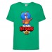 Футболка детская Бравл Старс Эль Браун (Brawl Stars El Brown) зеленая (BS ElBro grn-1) 152 см
