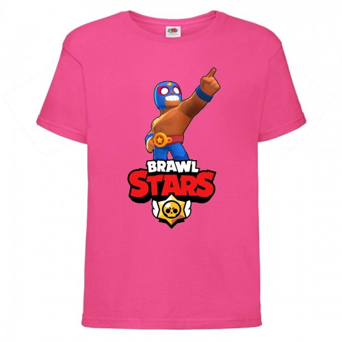 Футболка детская Бравл Старс Эль Примо (Brawl Stars El Primo) розовая (BS ElPr pinc-2) 164 см Футболка детская Бравл Старс Эль Примо (Brawl Stars El Primo) розовая (BS ElPr pinc-2) 164 см