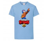 Футболка детская Бравл Старс Эль Примо (Brawl Stars El Primo) светлоголубая (BS ElPr libl-2) 152 см Футболка детская Бравл Старс Эль Примо (Brawl Stars El Primo) светлоголубая (BS ElPr libl-2) 152 см