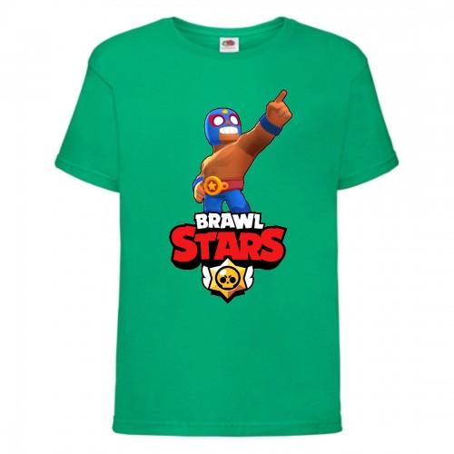 Футболка детская Бравл Старс Эль Примо (Brawl Stars El Primo) зеленая (BS ElPr grn-2) 164 см Футболка детская Бравл Старс Эль Примо (Brawl Stars El Primo) зеленая (BS ElPr grn-2) 164 см