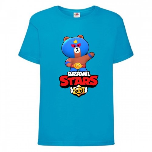 Футболка детская Бравл Старс Эль Браун (Brawl Stars El Brown) голубая (BS ElBro blu-1) 164 см Футболка детская Бравл Старс Эль Браун (Brawl Stars El Brown) голубая (BS ElBro blu-1) 164 см