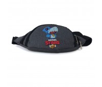 Сумка Бананка Бравл Старс на пояс Cappuccino Toys Brawl Stars Бравл Старс 1533-shark серая