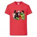 Футболка детская Энгри Бердс  (Angry Birds) красная (AB-allheroes-1 red) 152 см
