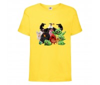 Футболка детская Энгри Бердс  (Angry Birds) желтая (AB-allheroes-1 yellow) 152 см