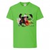 Футболка детская Энгри Бердс  (Angry Birds) светло-зеленая (AB-allheroes-1 green) 152 см